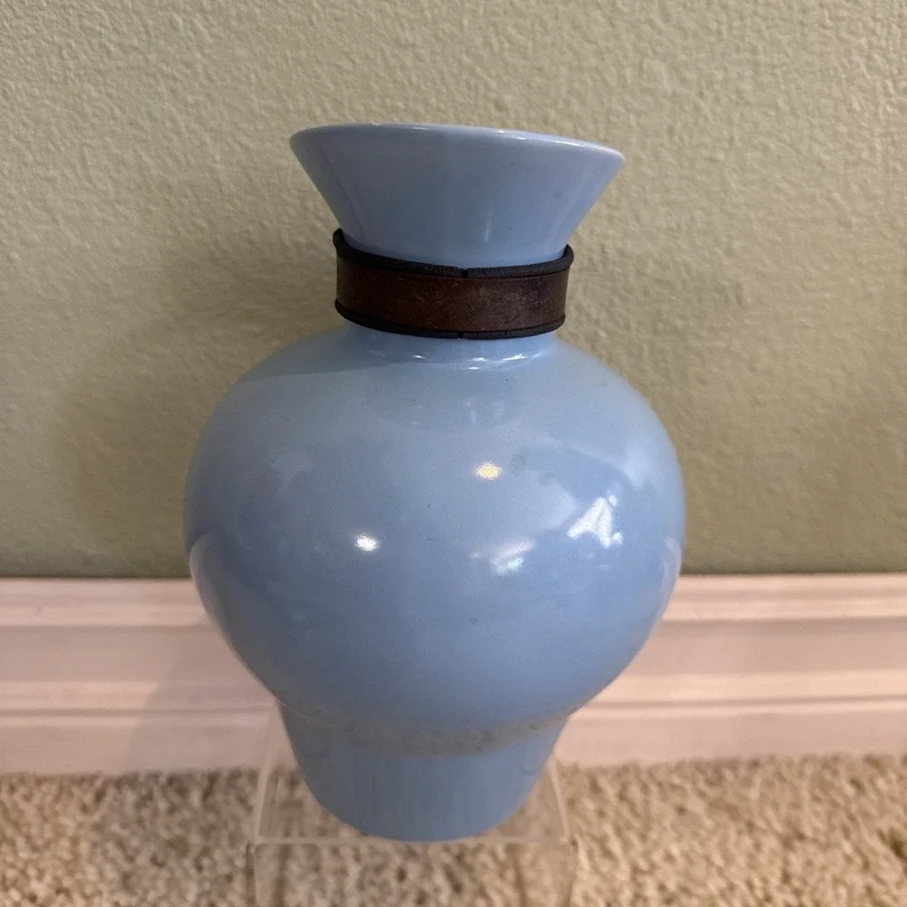 Vintage Pacific Pottery CA ARCADIA Line Blue E-29 6Cup Coffee Carafe Urn Pitcher